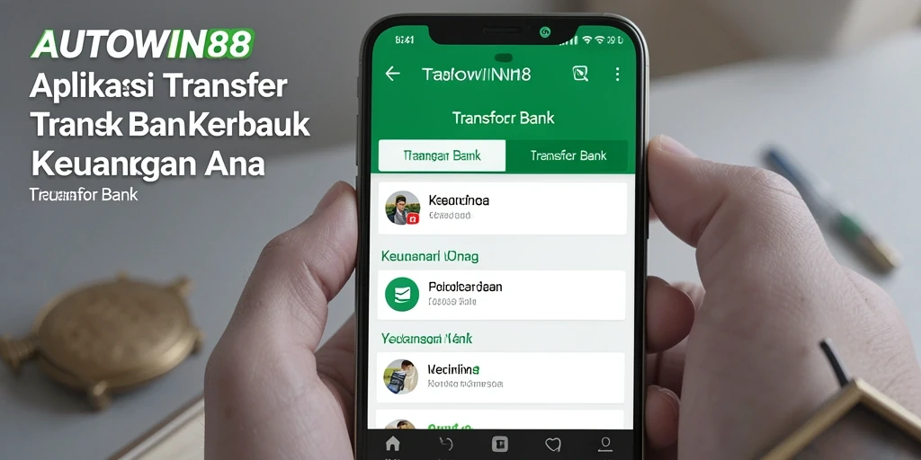 Tampilan antarmuka aplikasi AUTOWIN88 untuk transfer bank yang mudah digunakan.