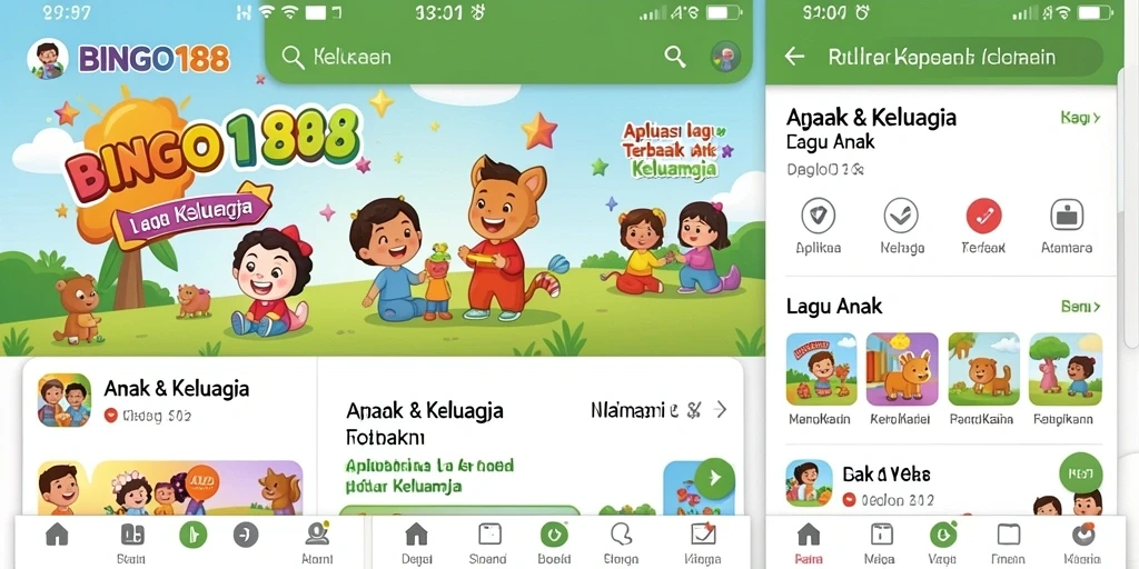 Antarmuka BINGO188 yang ceria dan interaktif untuk anak-anak