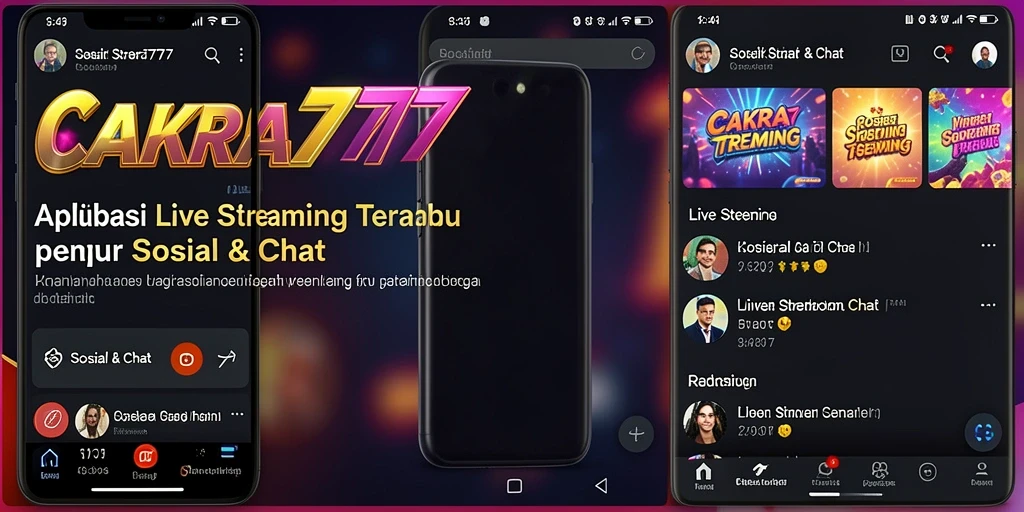 Antarmuka CAKRA777 yang ramah pengguna saat Live Streaming.