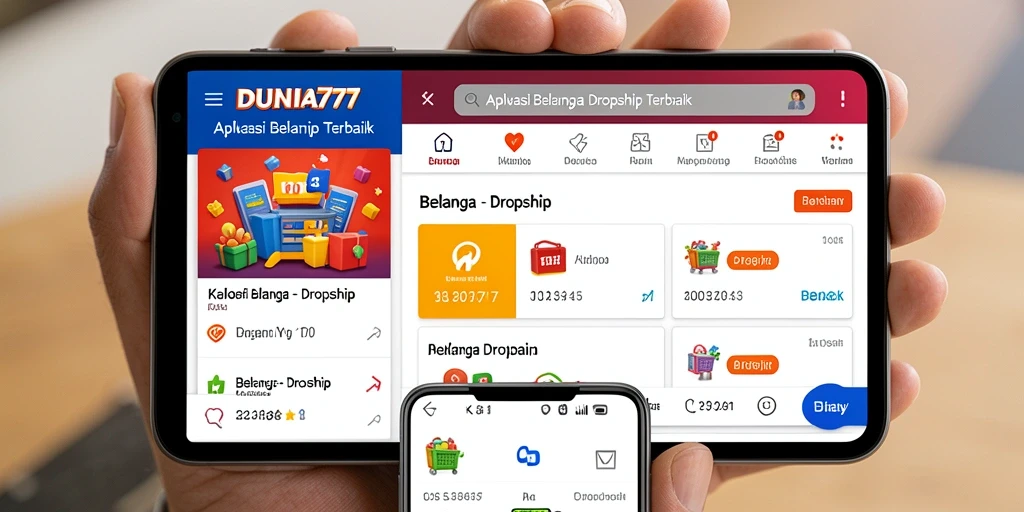 Tampilan antarmuka aplikasi DUNIA777 yang intuitif dan fungsional.