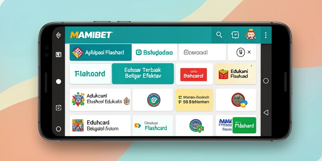 Antarmuka praktis MAMIBET yang mendukung metode Flashcard.