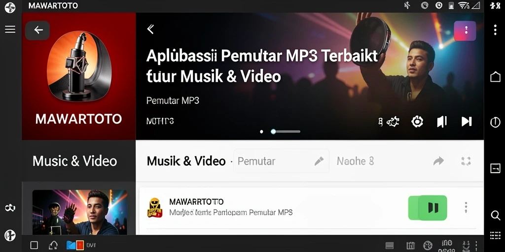 Antarmuka pengguna sederhana dan intuitif dari MAWARTOTO untuk Pemutar MP3.